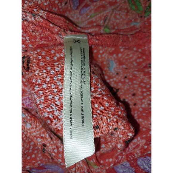 Free People Fp One Suki Off The Shoulder Blouse Top Ruffle Floral Printed Small - Picture 6 of 6